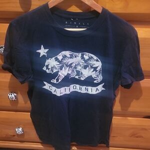 Rebels Navy California Bear Tee
